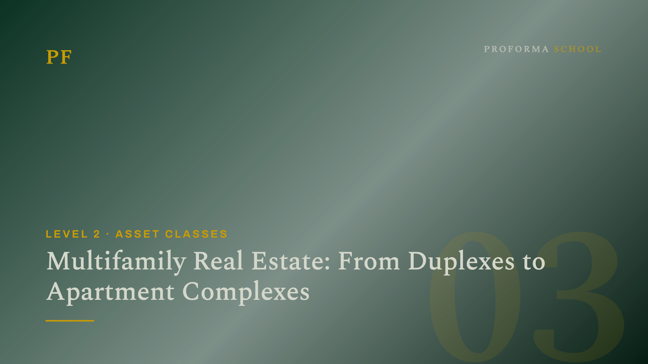 Multifamily Real Estate: From Duplexes to Apartment Complexes