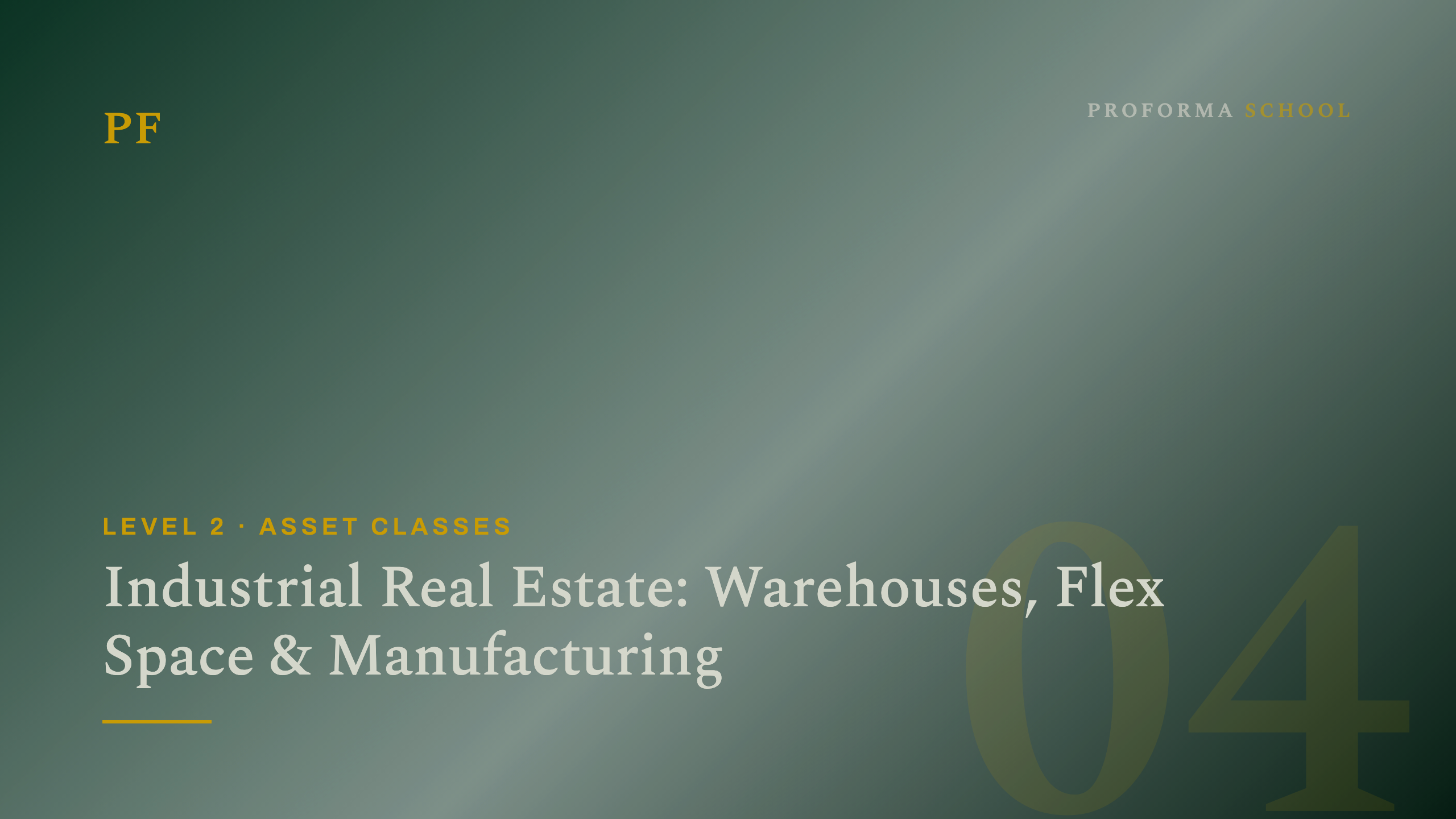 Industrial Real Estate: Warehouses, Flex Space & Manufacturing