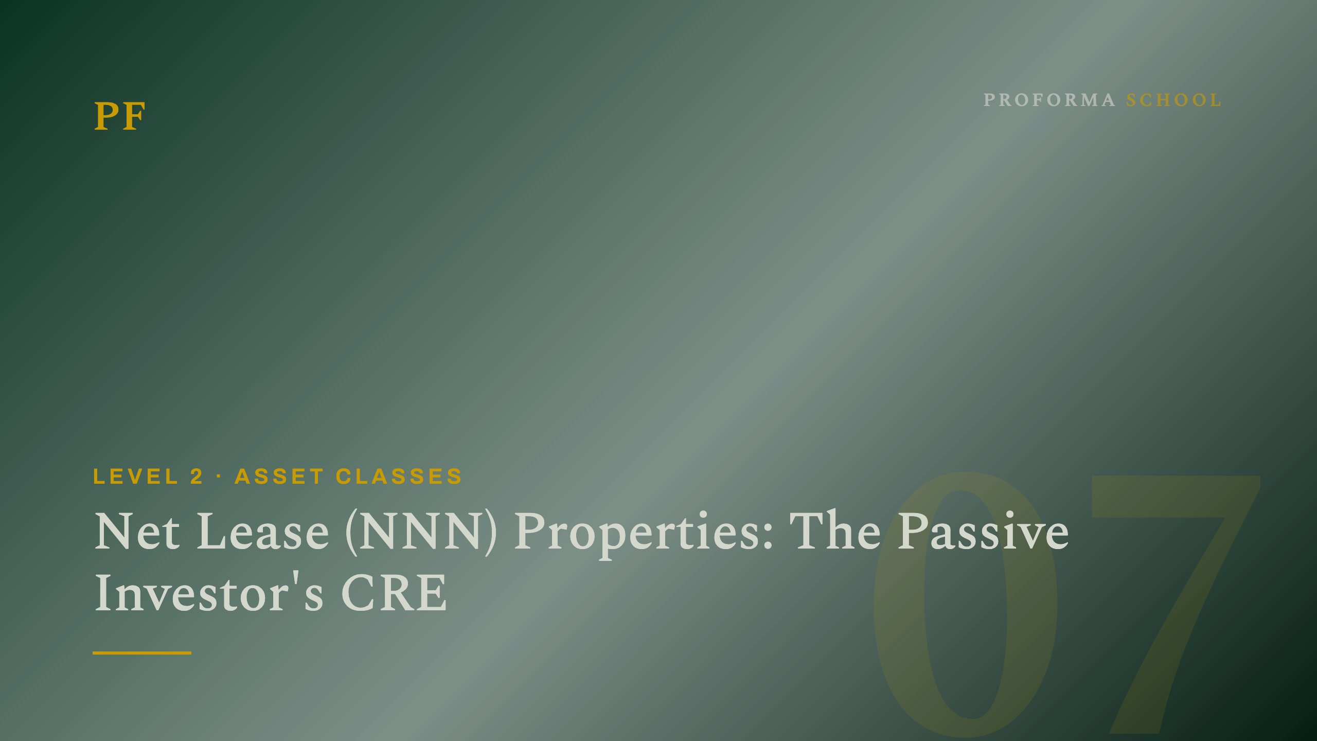 Net Lease (NNN) Properties: The Passive Investor’s CRE
